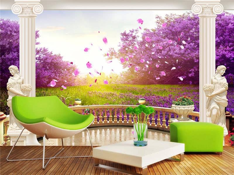 Lavender color in the interior